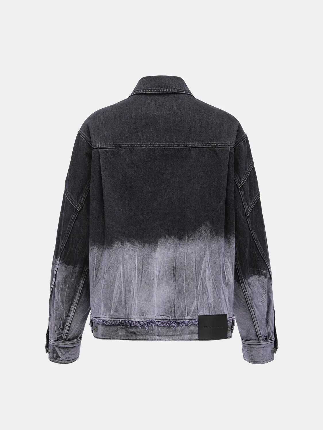 Feng Chen Wang gradient denimjakke sort lilla