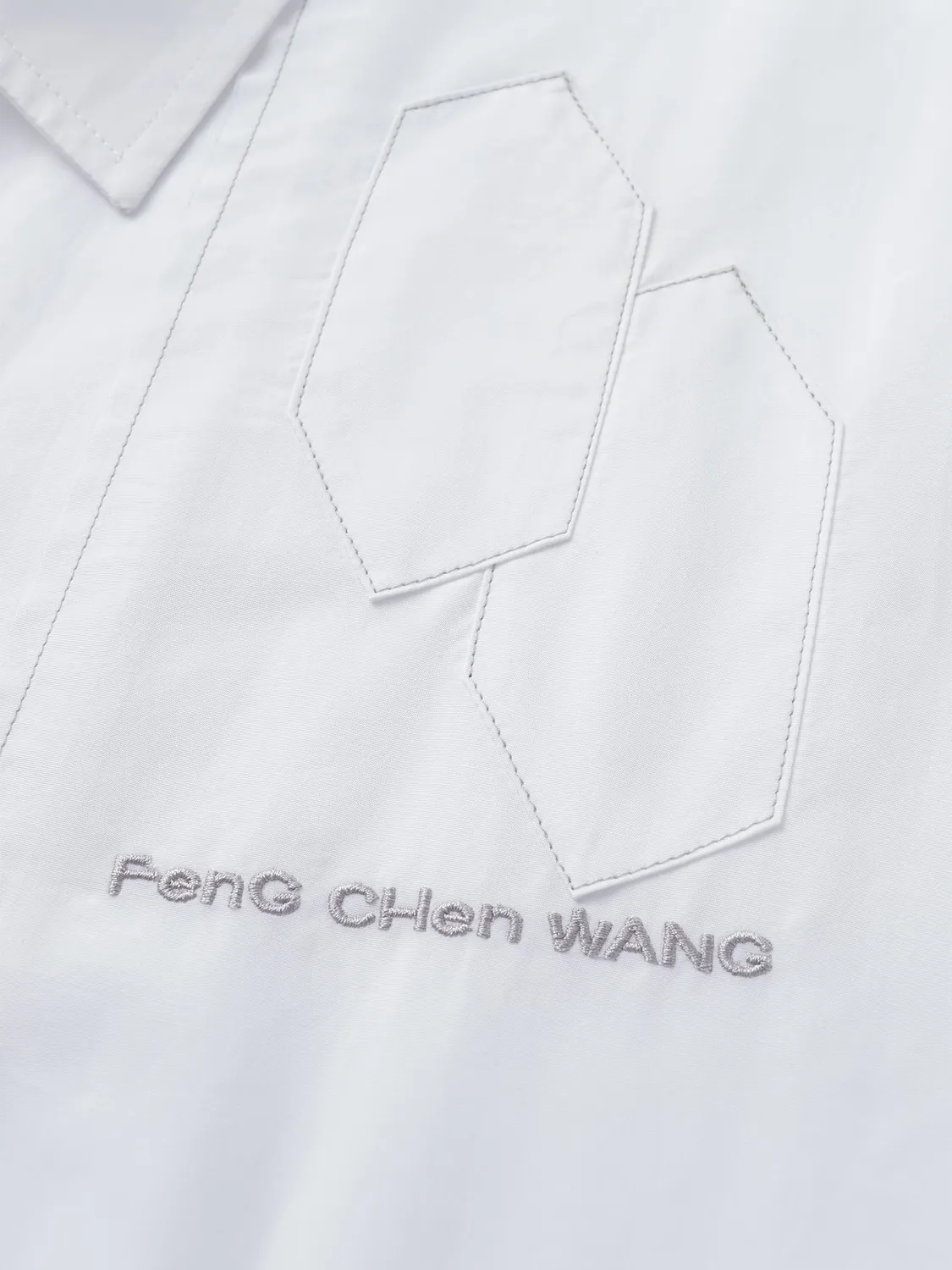 Feng Chen Wang Audi A7L hvid skjorte løs pasform
