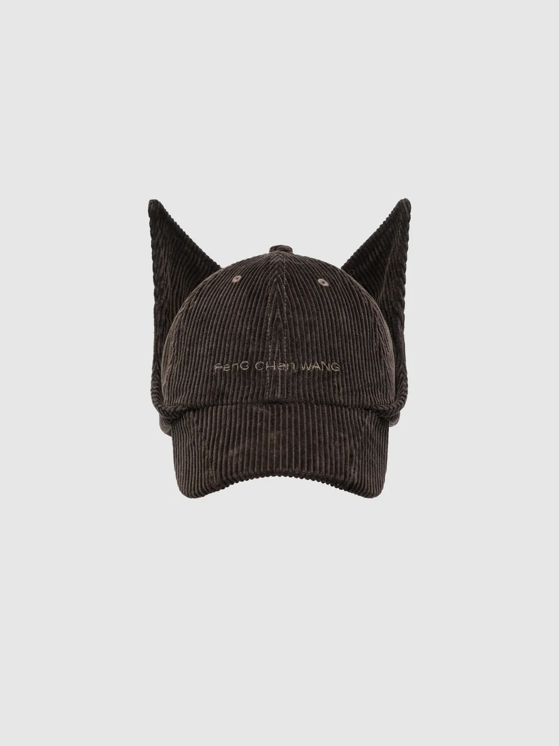 Feng Chen Wang Cat-Ear cap kasket brun onesize