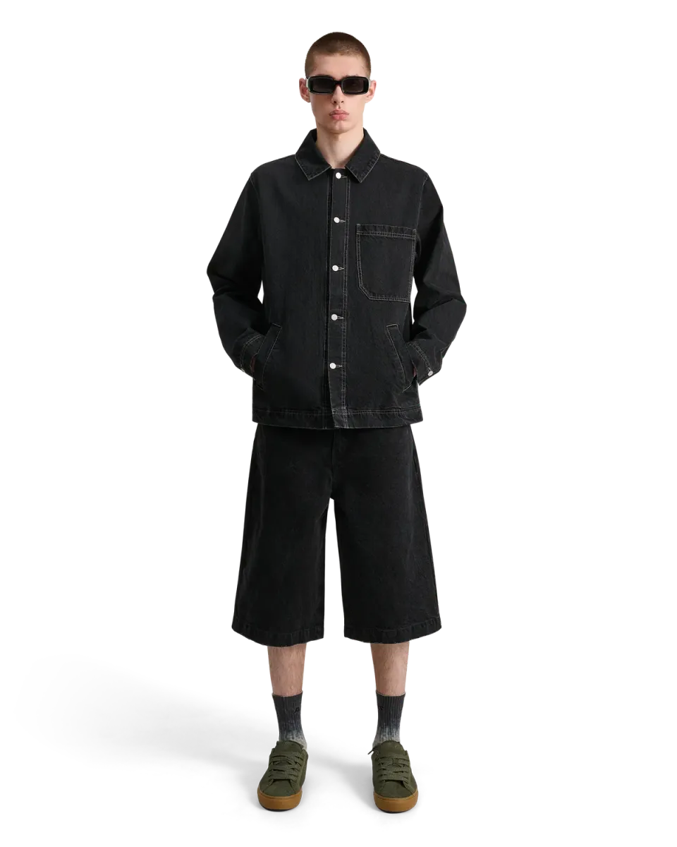 Alis Viren Short arbejdsjakke washed black bomuld