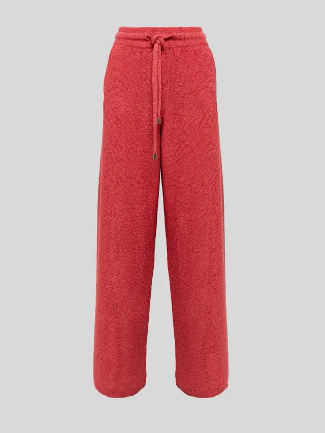 Laneus strikbukser cashmere silke pink bløde