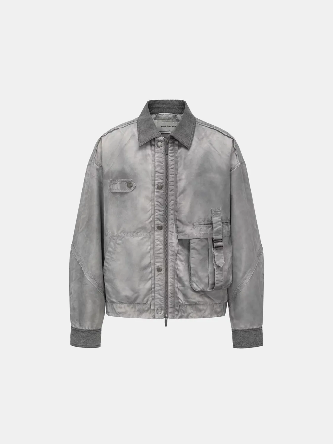 Feng Chen Wang Sandwashed Nylon jakke XS-XL grå let
