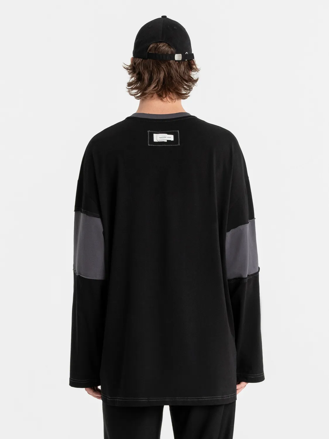 Feng Chen Wang Panelled Longsleeve langærmet trøje relaxed fit