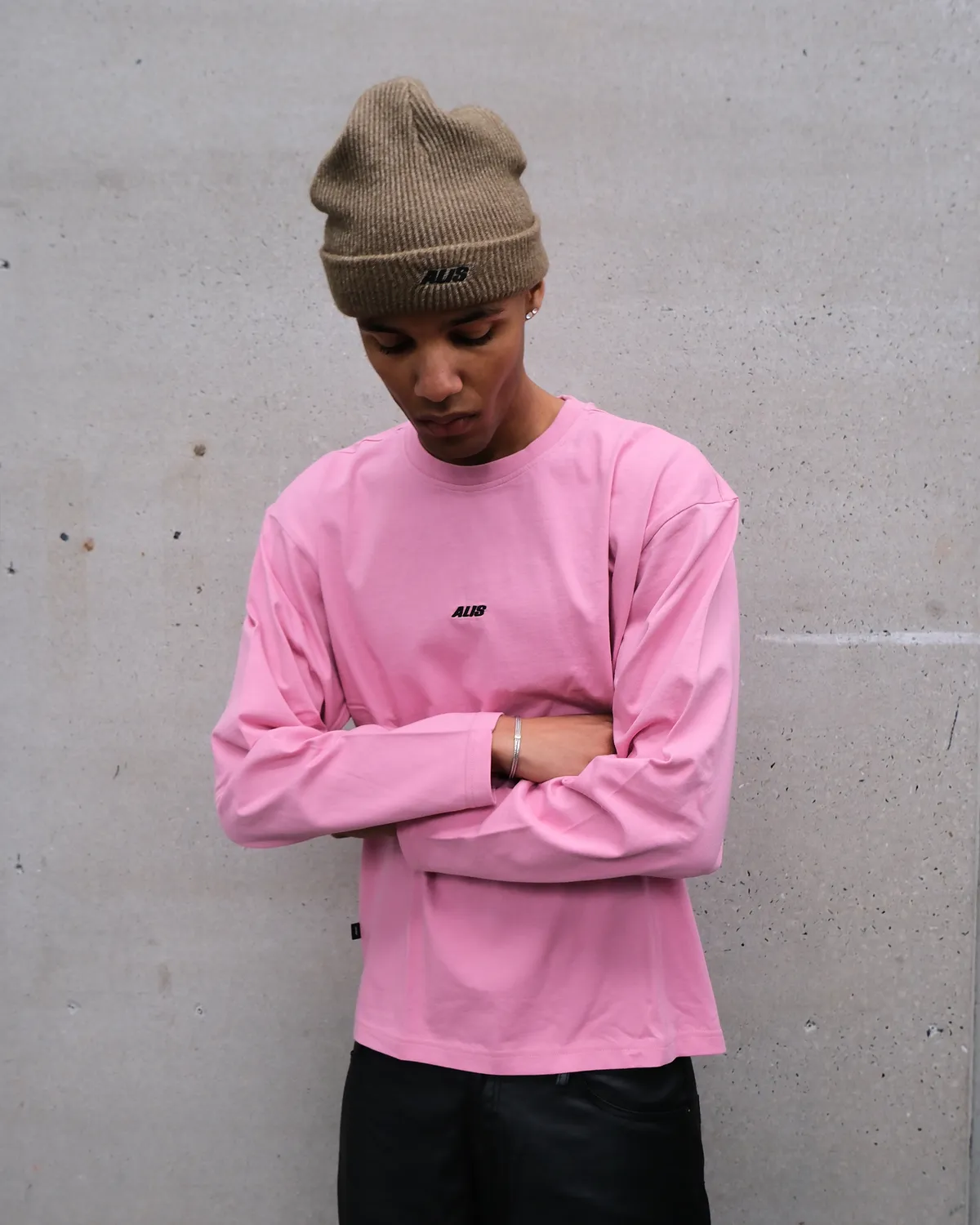 Alis Joshua langærmet t-shirt Solid Pink bomuld