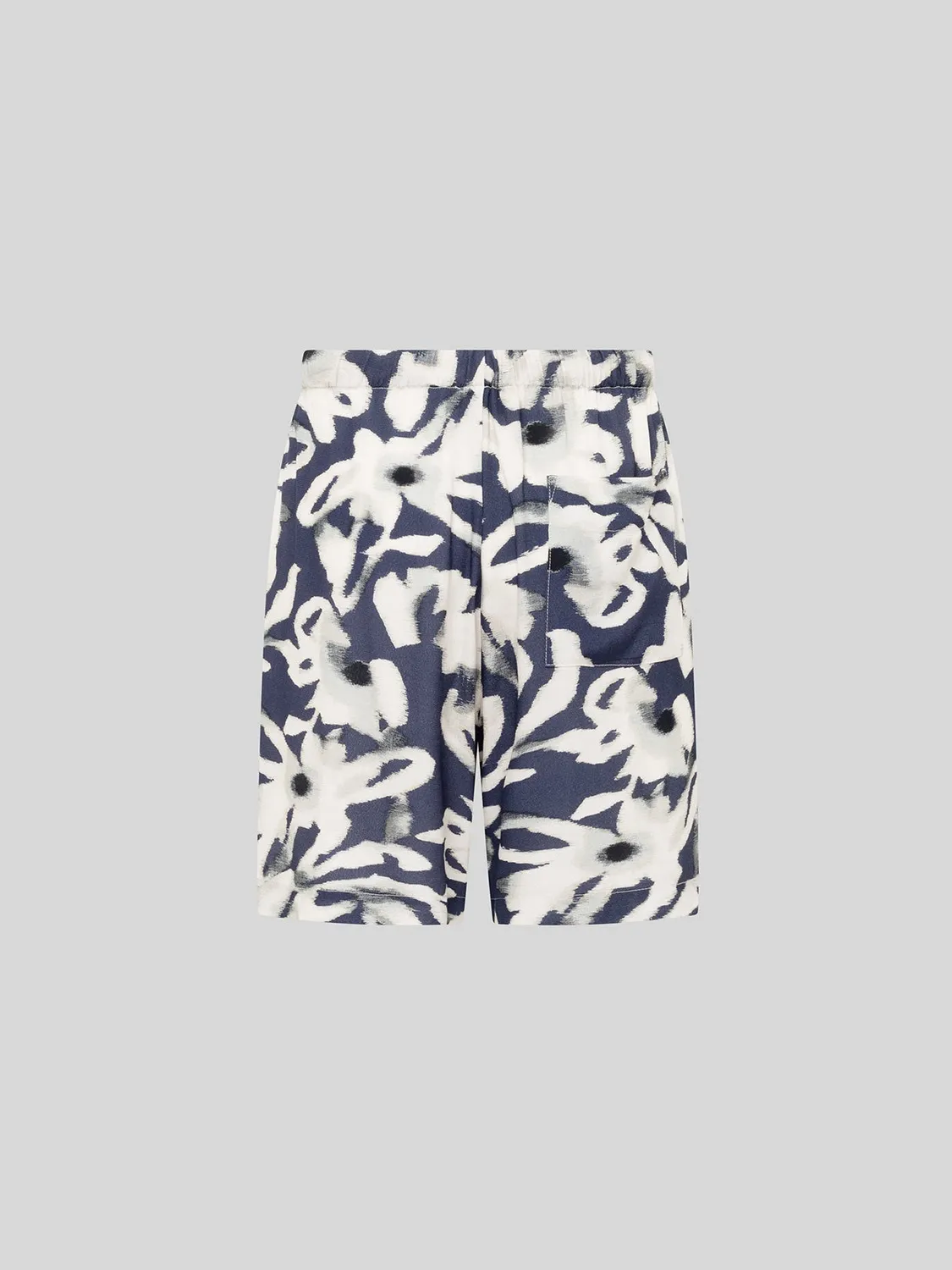 Laneus bermuda shorts viskose navy herre