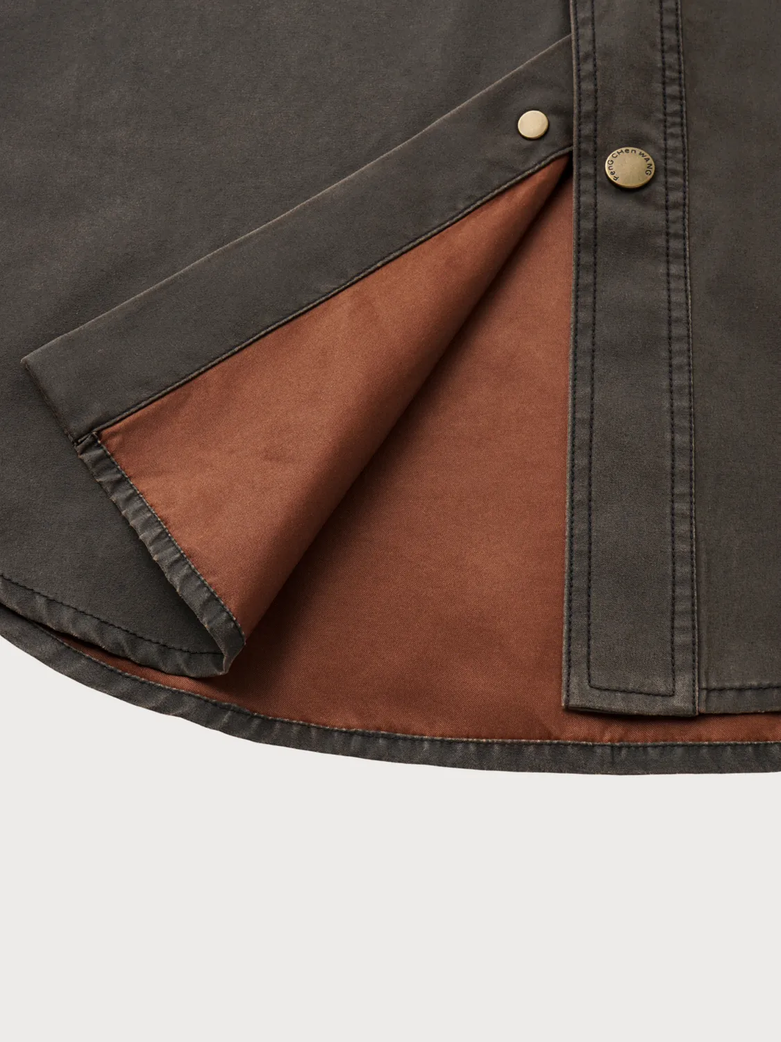 Feng Chen Wang Washed Workwear skjorte lommer