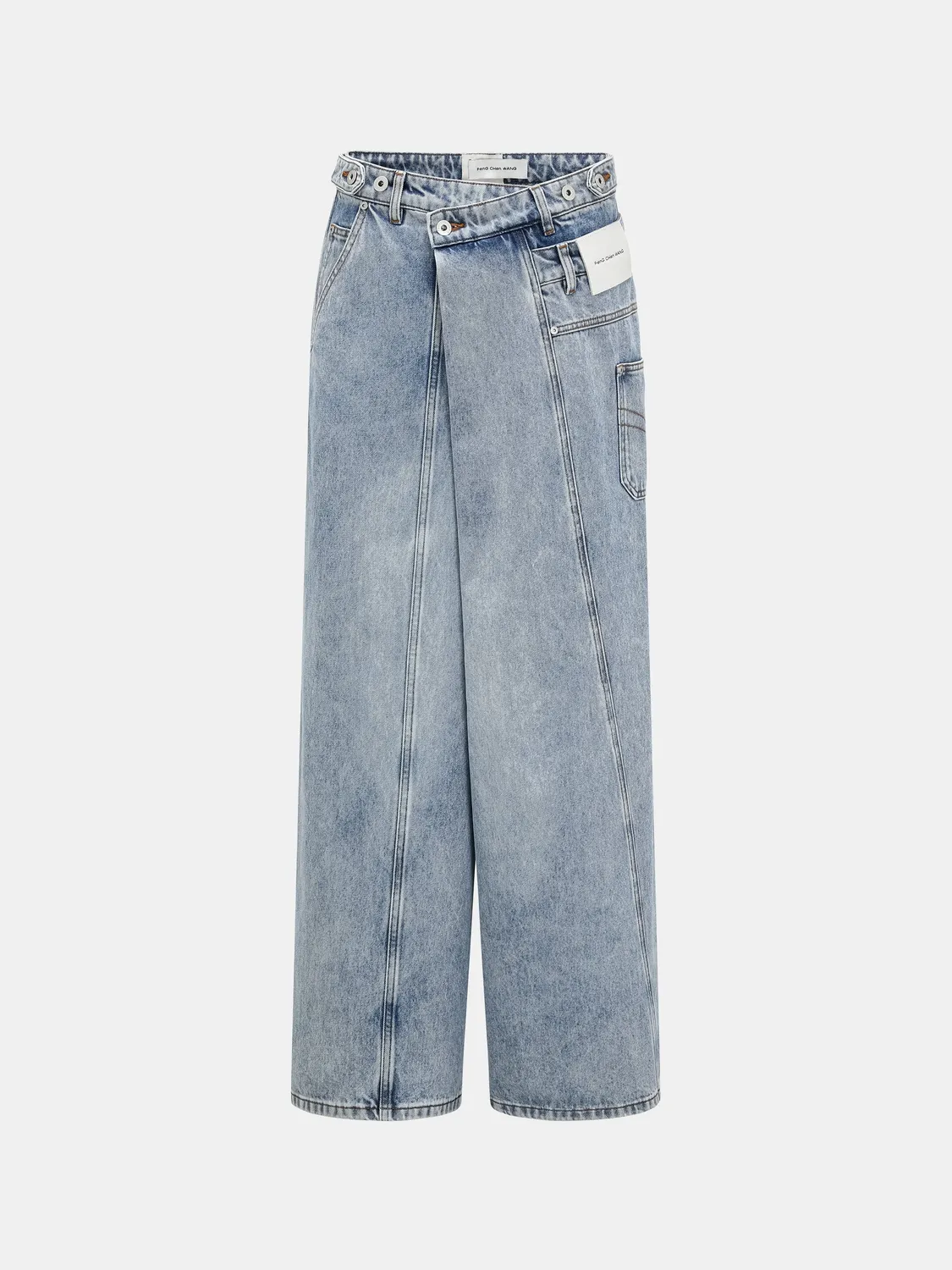 Feng Chen Wang Asymmetric Wide Leg jeans panel