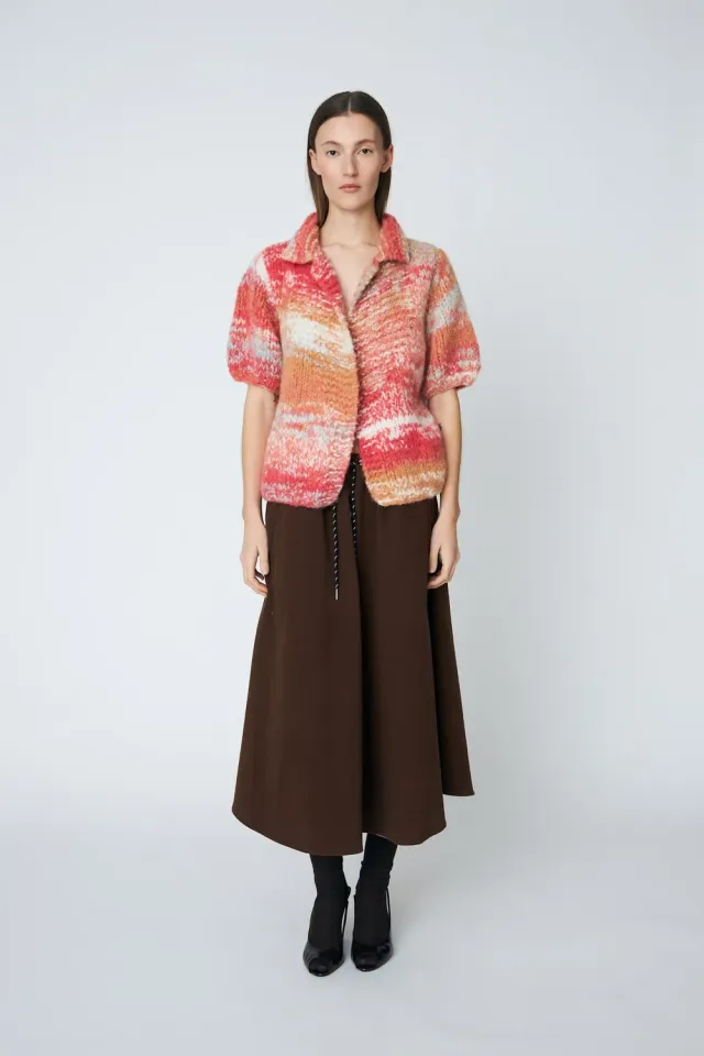DAWNXDARE MOA cardigan 337 garnet alpakastrik