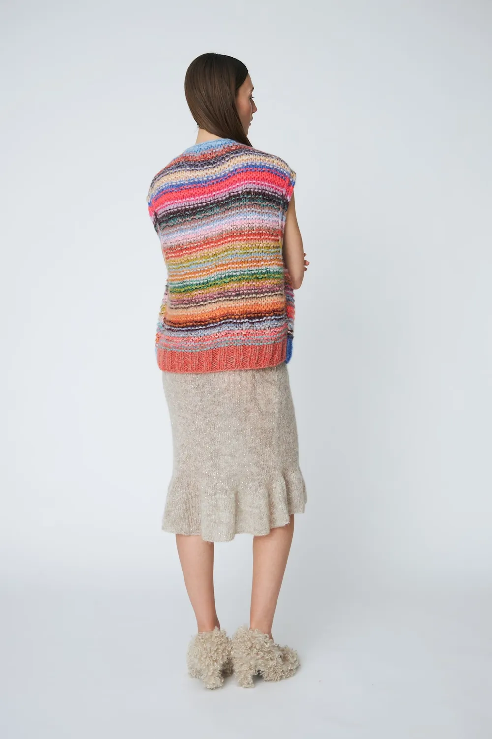 DAWNXDARE BECCALA 900 strikvest multi mohair