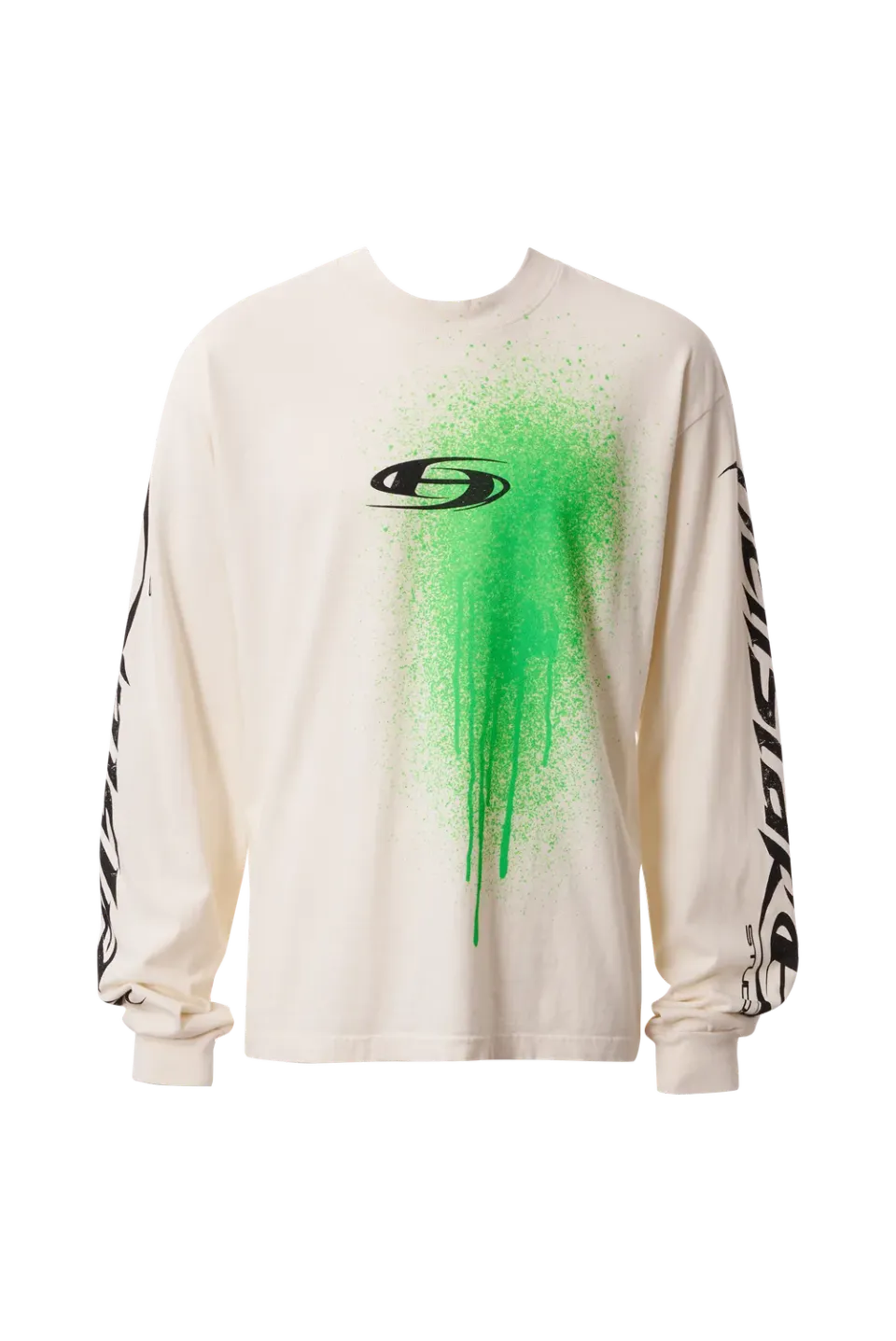 Hellstar Spray Paint HSSTU1LS01 longsleeve hvid bomuld