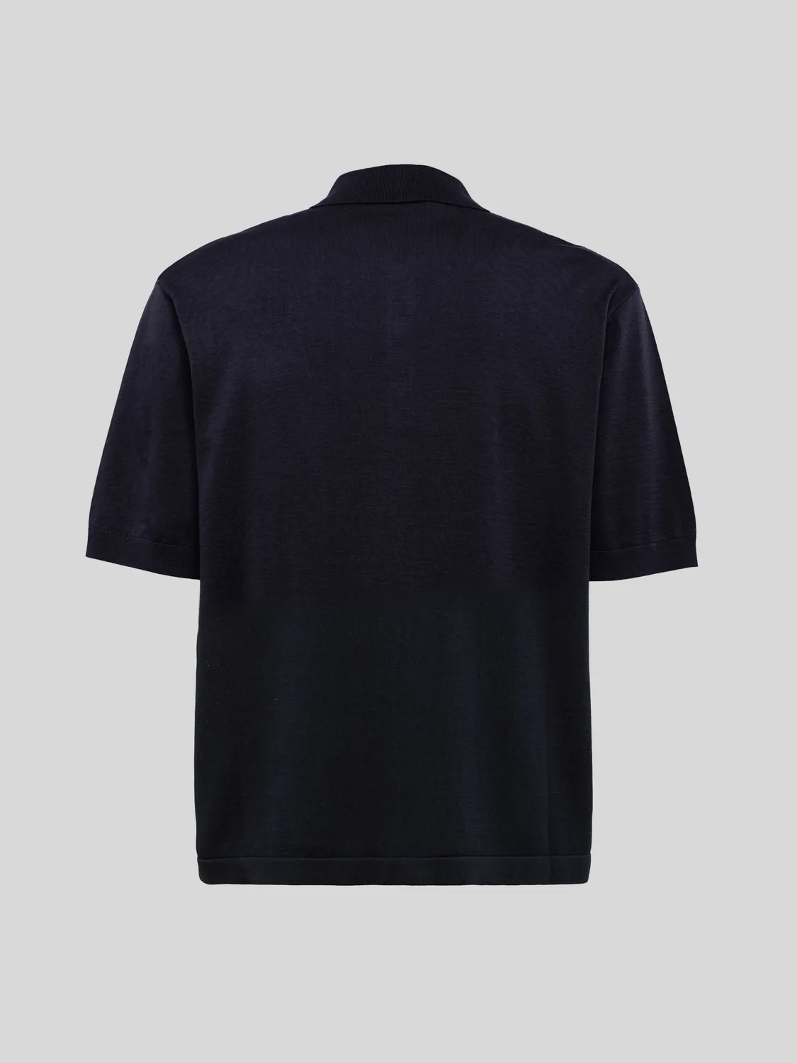 Laneus Knitted Shirt skjorte blå bomuld