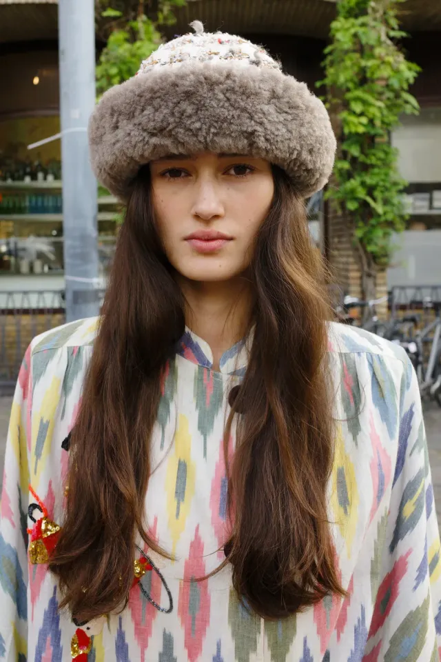 Caro Editions Garden Hat bøllehat fake fur tweed