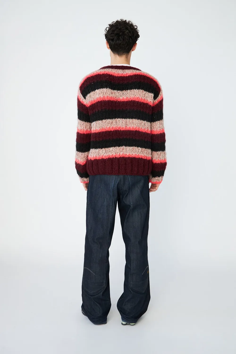 DAWNXDARE Savannah pullover 939 burgundy stribet
