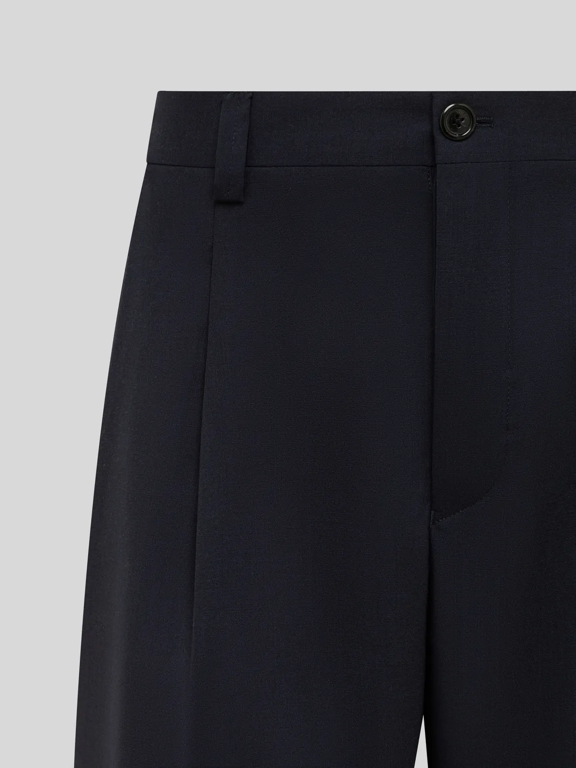 Laneus wide-leg uld bukser navy fresco 44-54