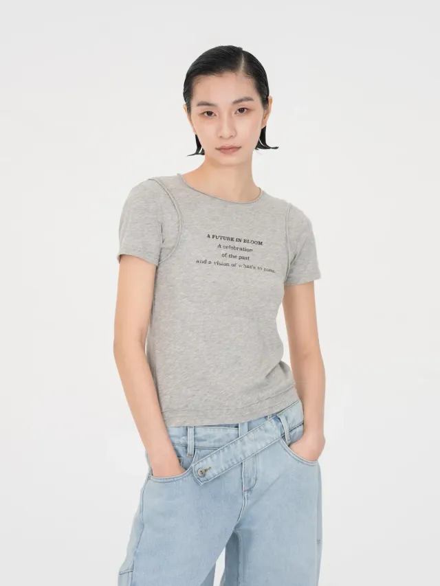 Feng Chen Wang Layered-Look T-shirt lagdelt look