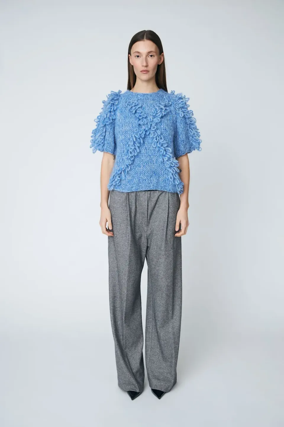 DAWNXDARE ESTELLE DIAMOND CREW top 630 Blue Sky
