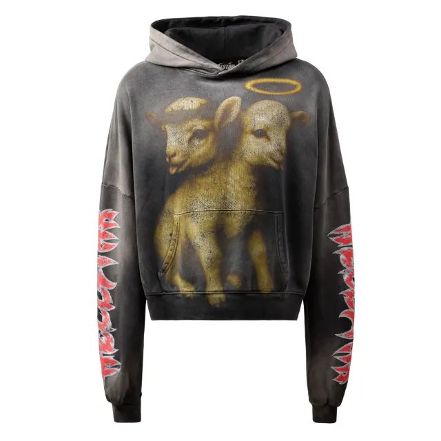 Hellstar Sacrificial Lamb HSSS26HO3-BLK hoodie sort