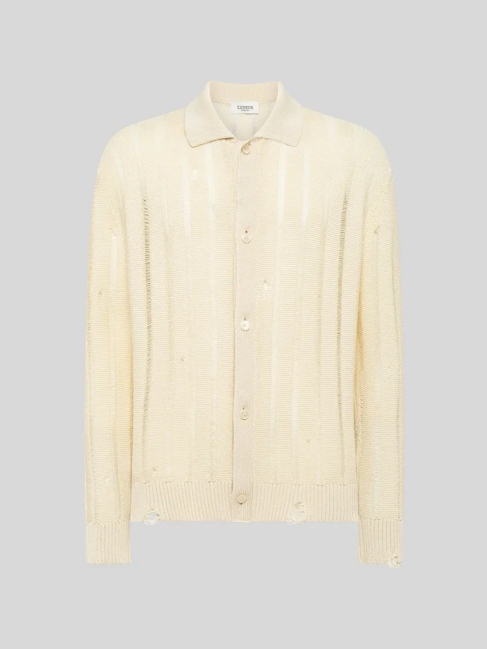 Laneus polo strik økologisk bomuld beige