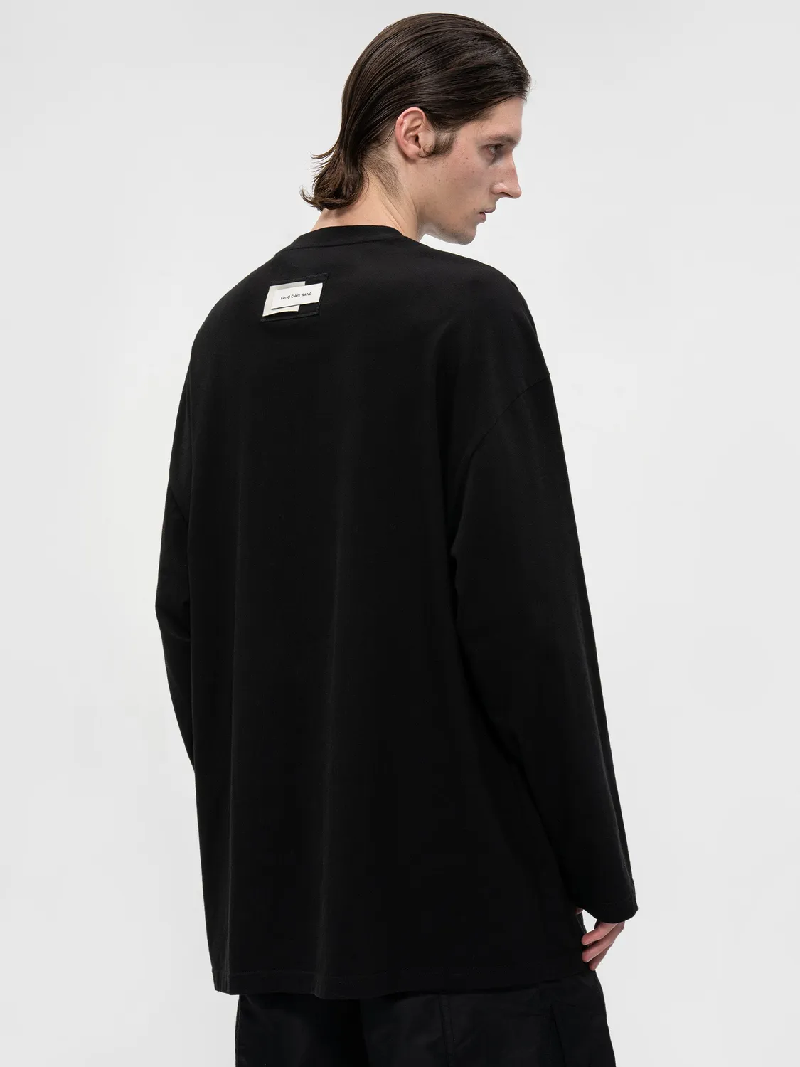 Feng Chen Wang Double Neck Jersey sweatshirt afslappet