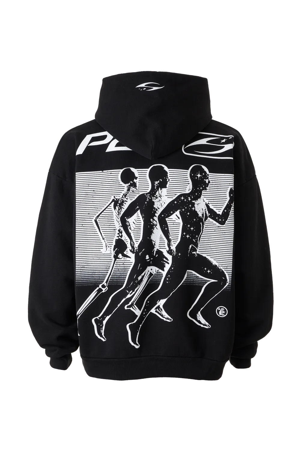 Hellstar Marathon hoodie sort oversized fleece
