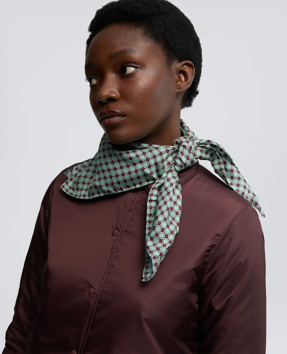 Aspesi Silk Twill tørklæde 66x66 silke