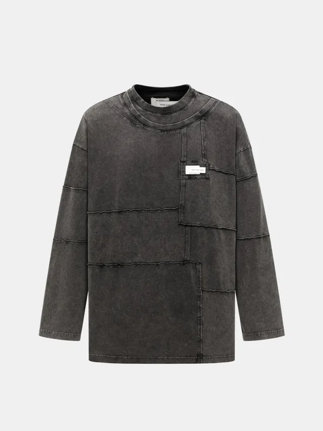 Feng Chen Wang sweatshirt patchwork mørk