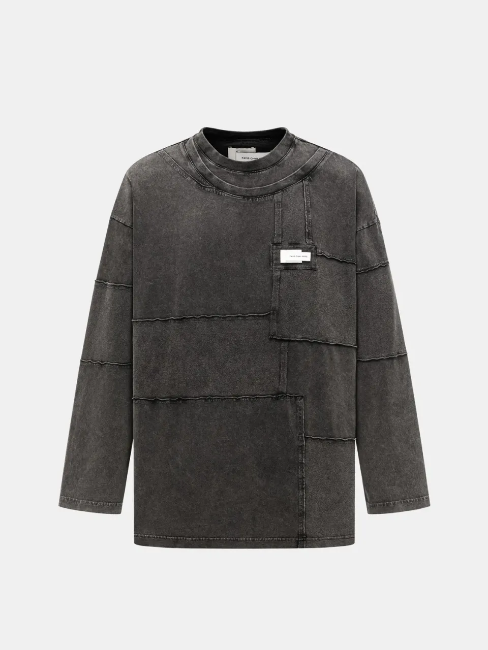 Feng Chen Wang sweatshirt patchwork mørk
