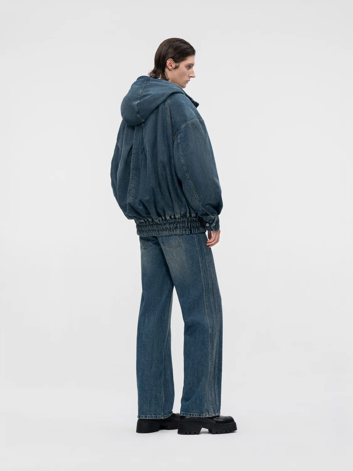 Feng Chen Wang Oversized bomberjakke med hætte