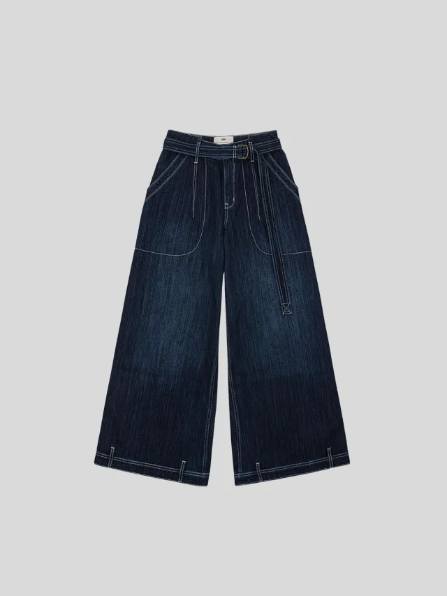 Lee x Feng Chen Wang jeans mørk vask ekstra vide