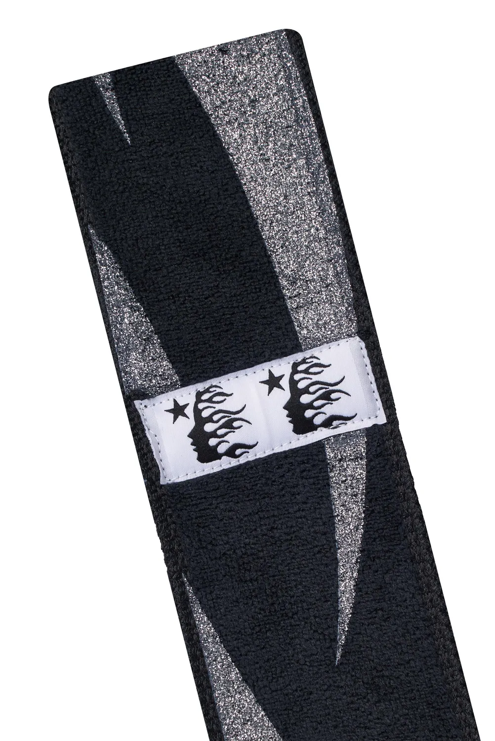 Hellstar Thorn football towel sort rød glitter