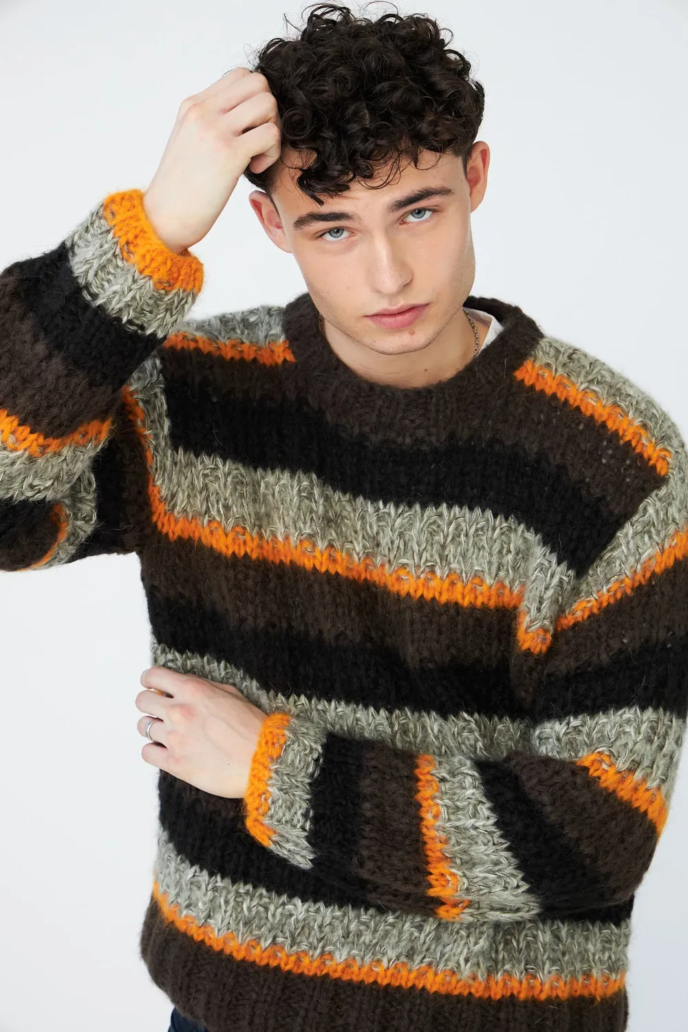 DAWNXDARE Savannah pullover 956 coffee stribet