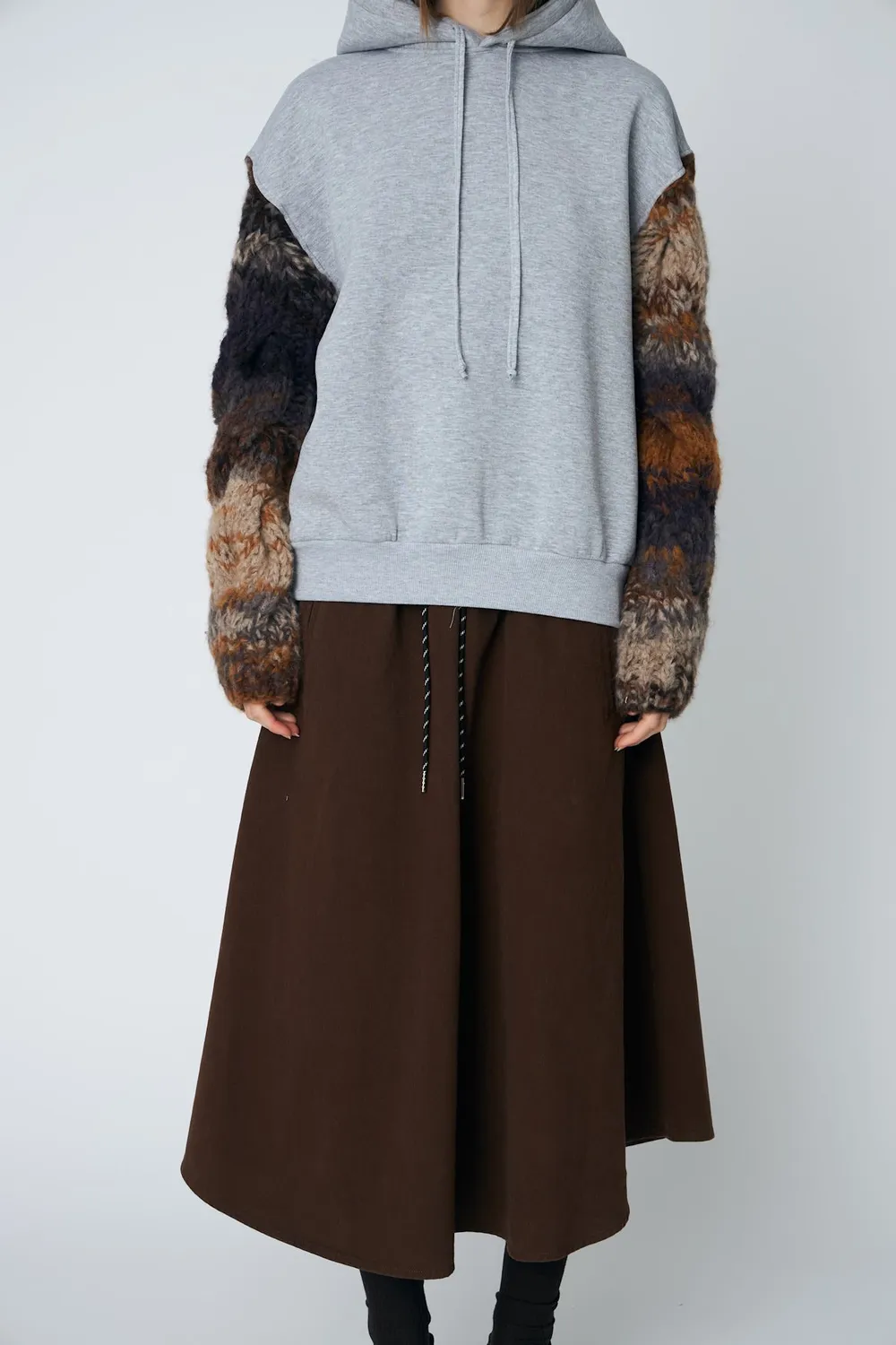 DAWNXDARE Jade 855 Soil hoodie strikærmer
