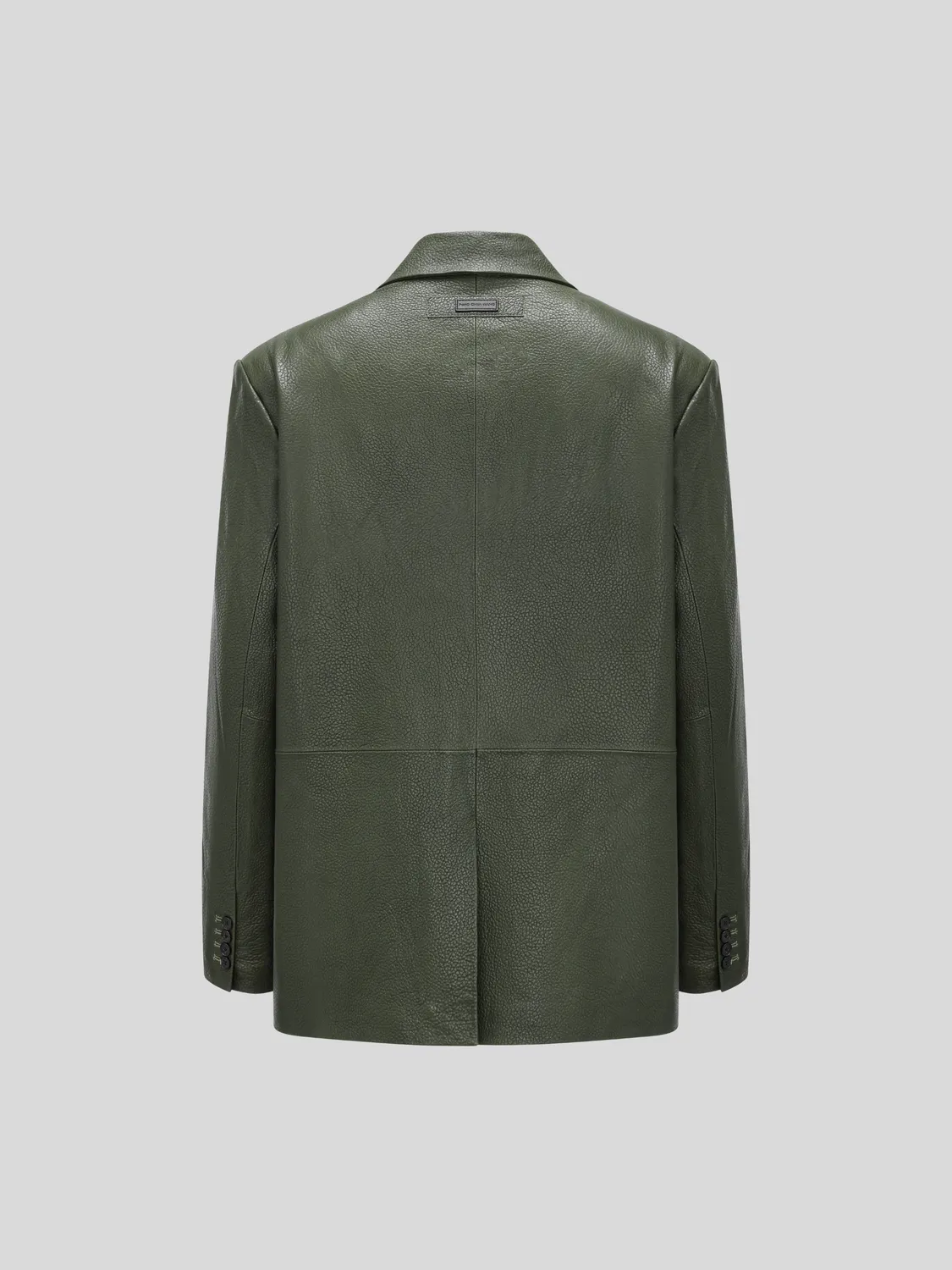 Feng Chen Wang Sheepskin Leather blazer XS-XL grøn lammeskind