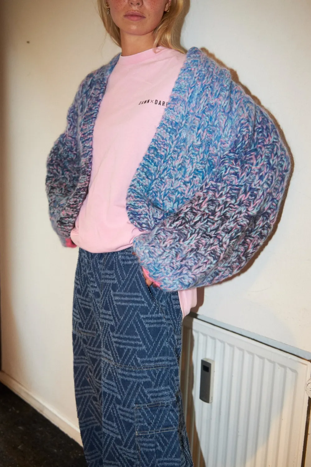 DAWNXDARE ARIEL cardigan 860 fuchsia alpaka