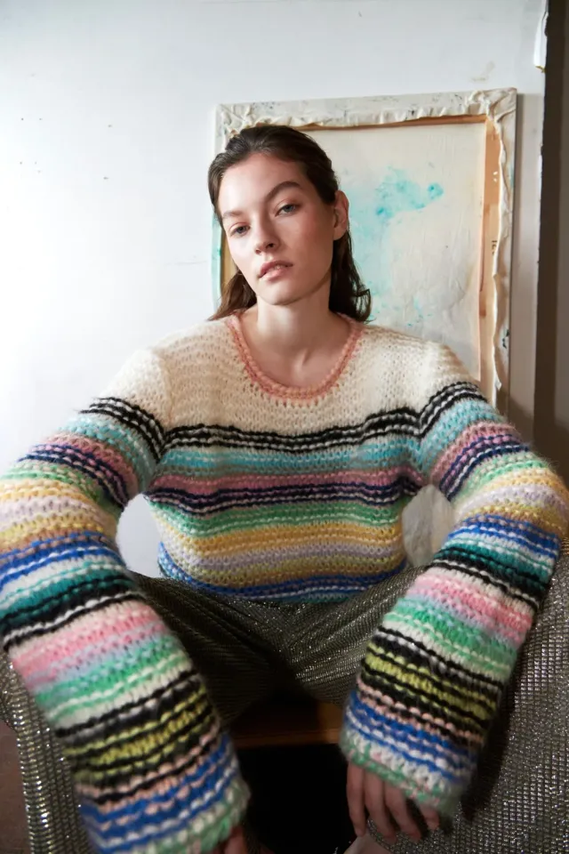Dawnxdare Sassie Stripe pullover 900 multi cropped
