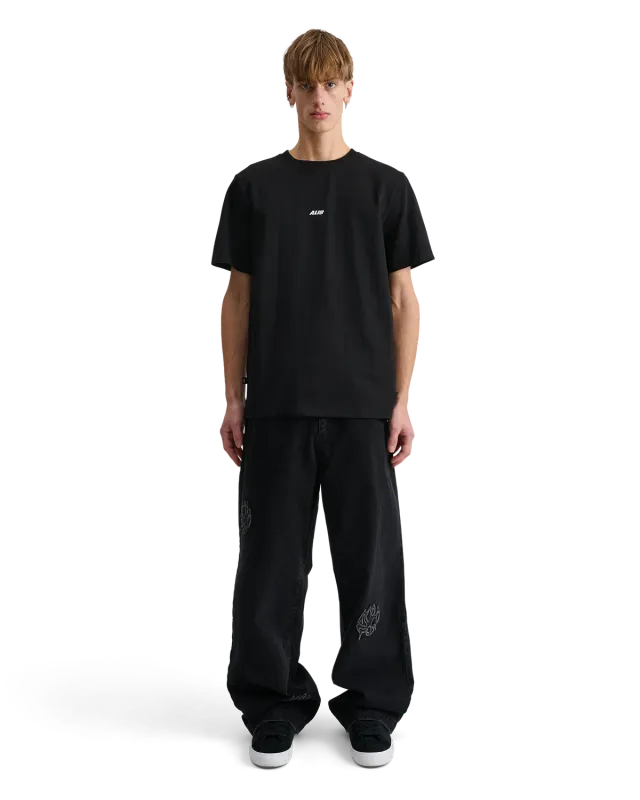 Alis Jeron Essential t-shirt solid black bomuld