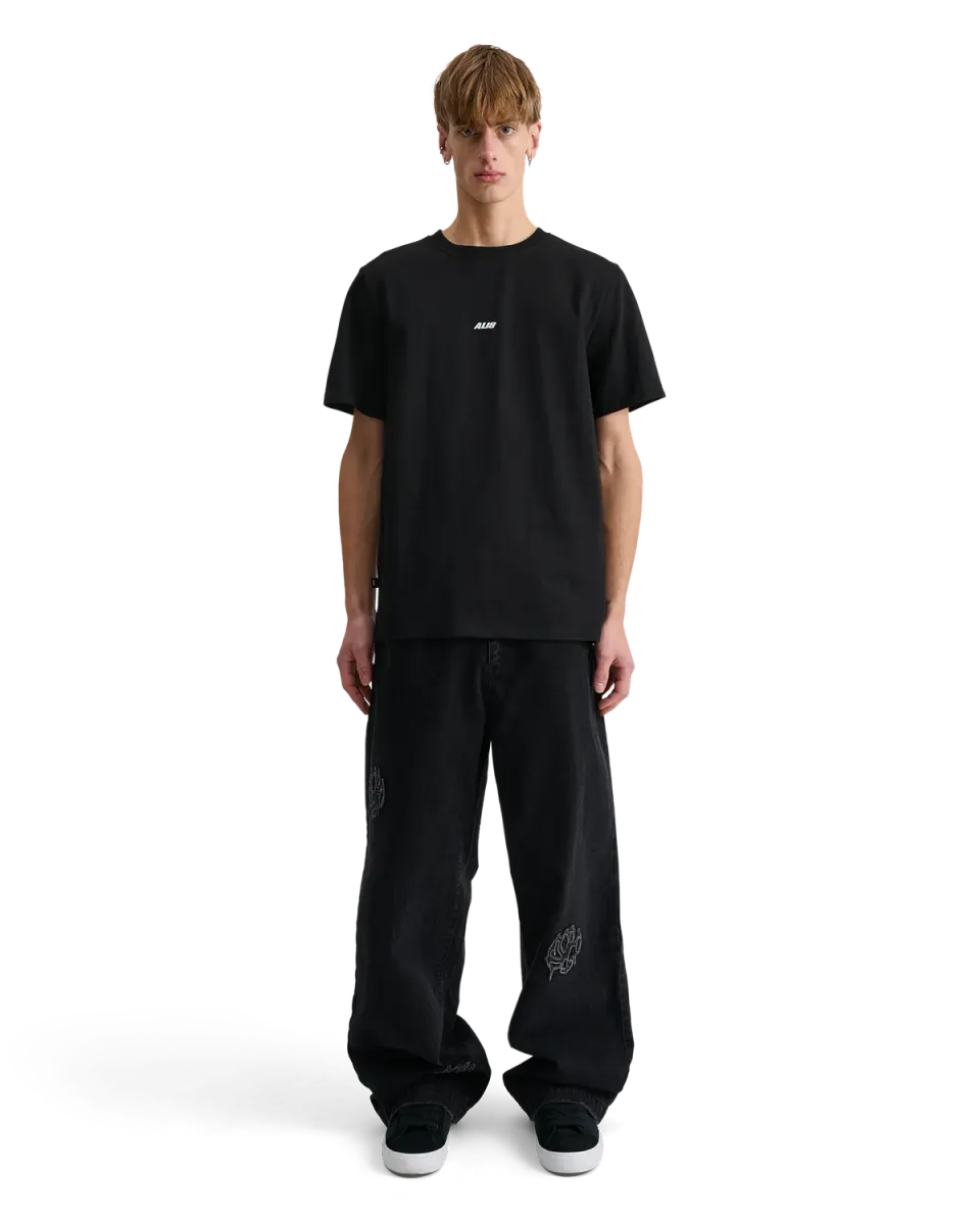 Alis Jeron Essential t-shirt solid black bomuld