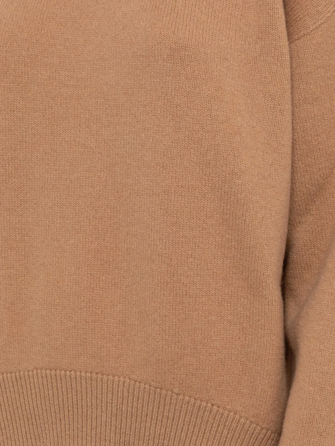 Laneus Wool Cashmere Boxy Turtleneck rullekrave camel merino