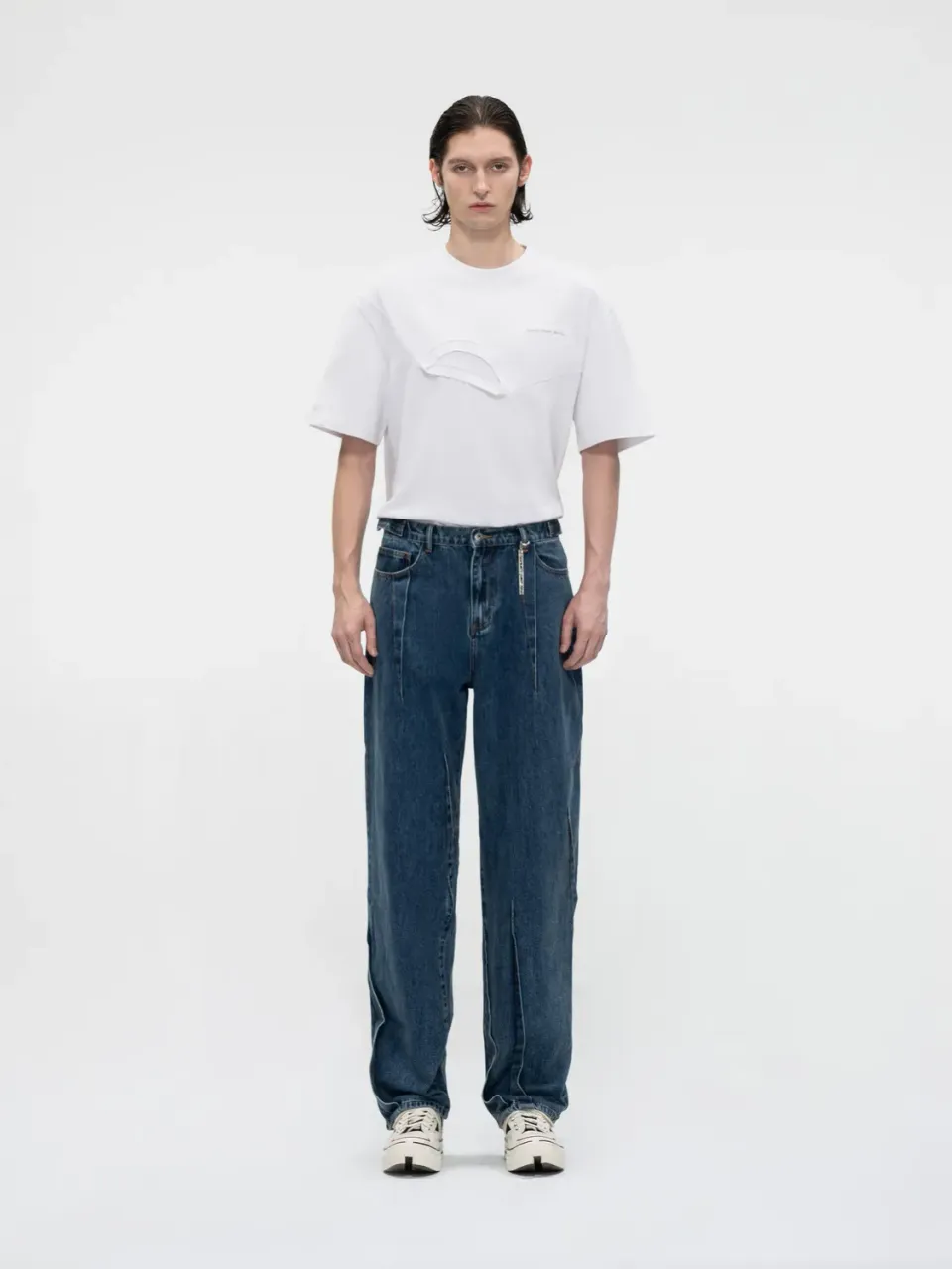 Feng Chen Wang wide leg jeans retro vask