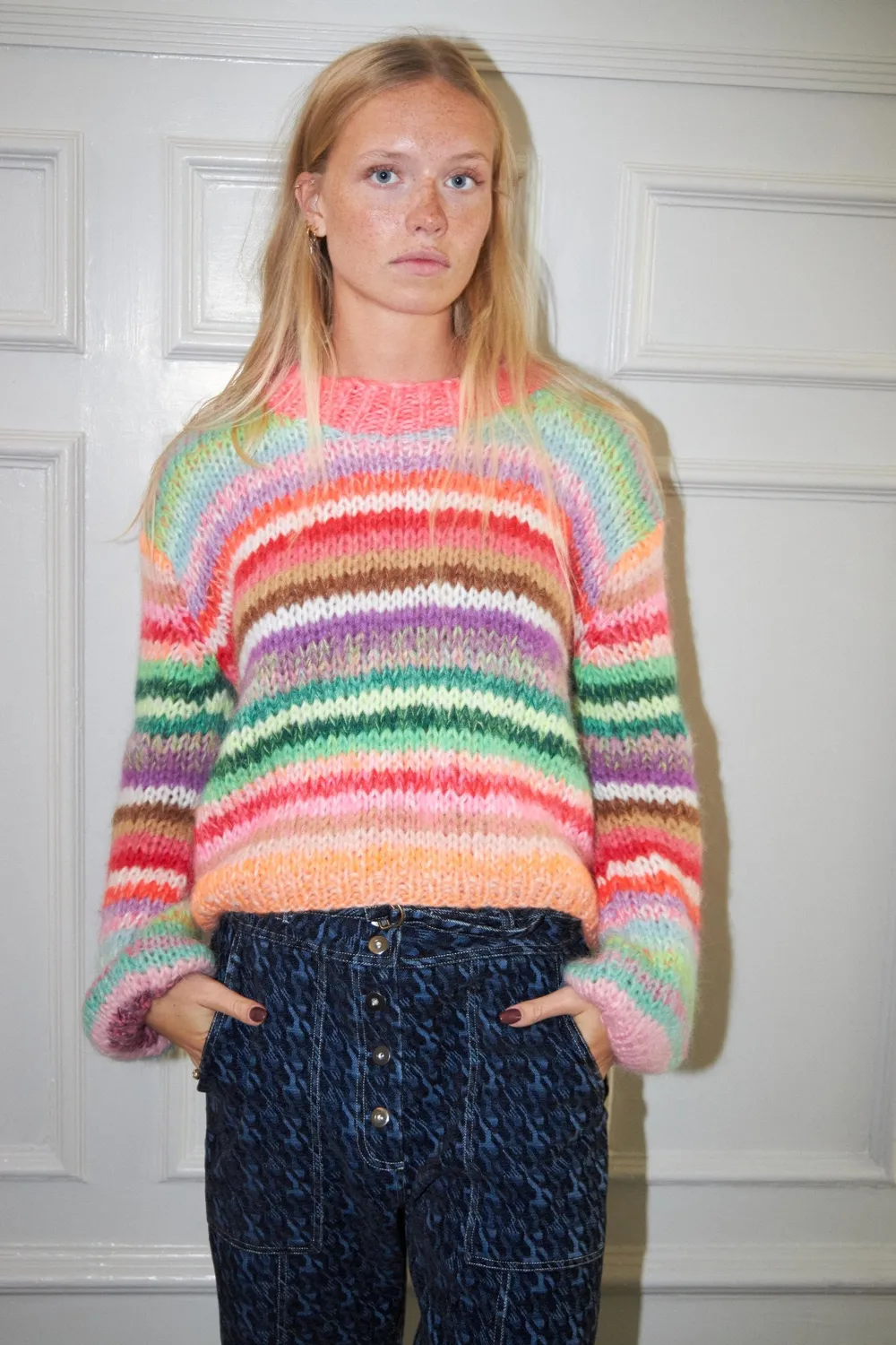DAWNXDARE Genova striktrøje 900 multi mohair