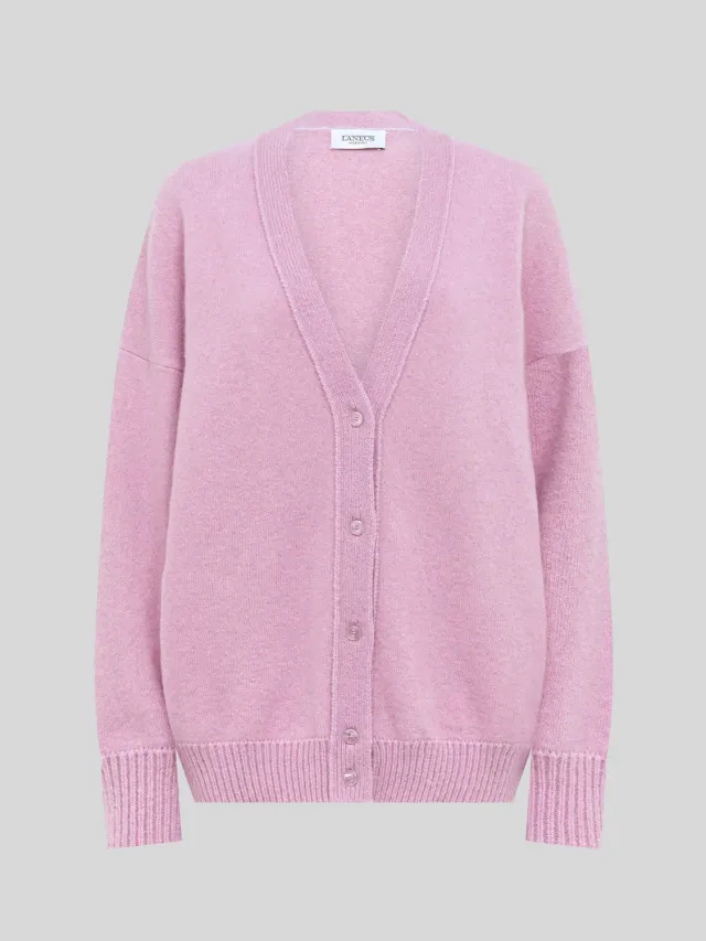 Laneus Lightweight Jacquard cardigan wisteria uld