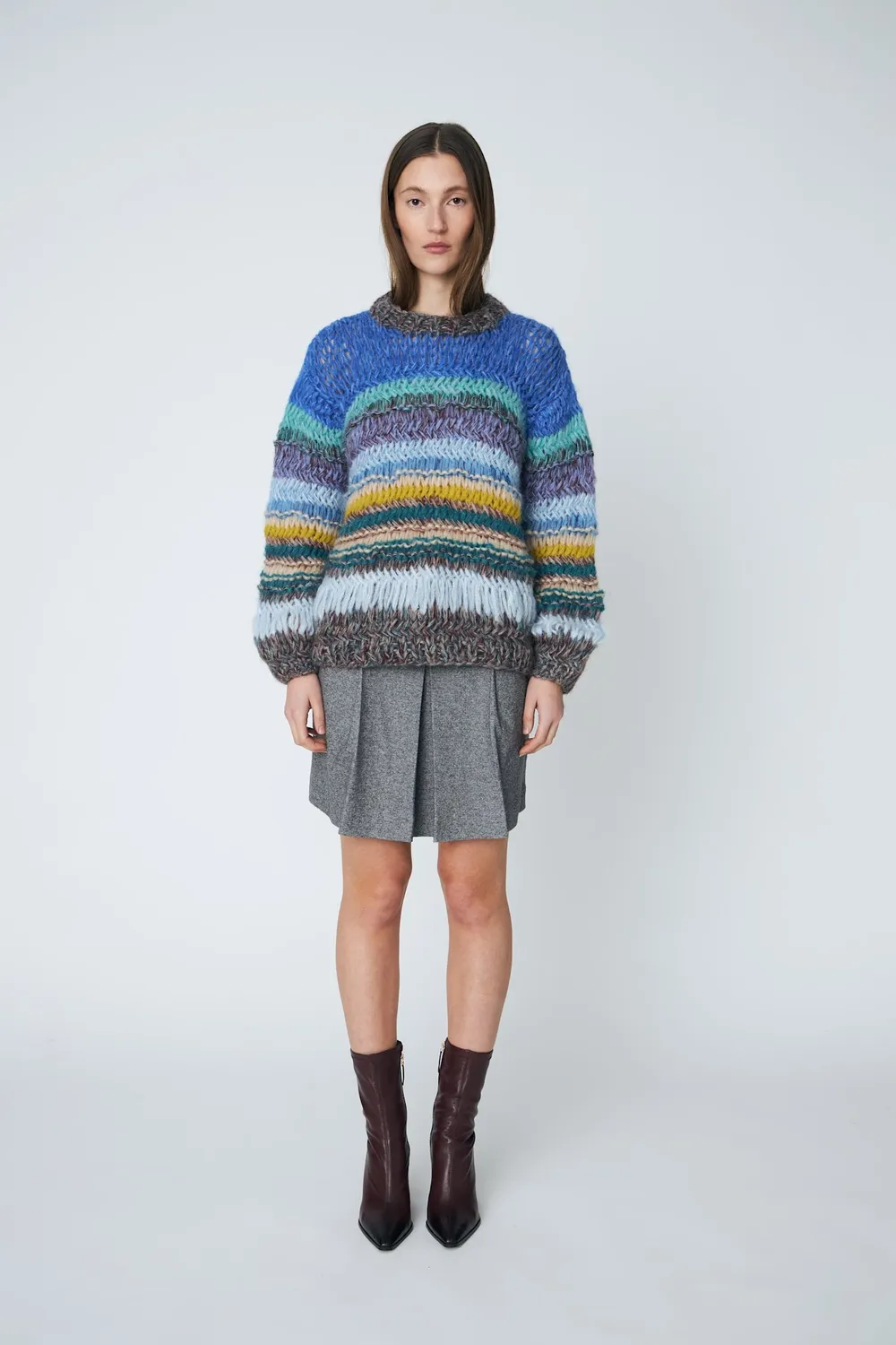 Dawnxdare Genova pullover striktrøje 630 Blue Sky