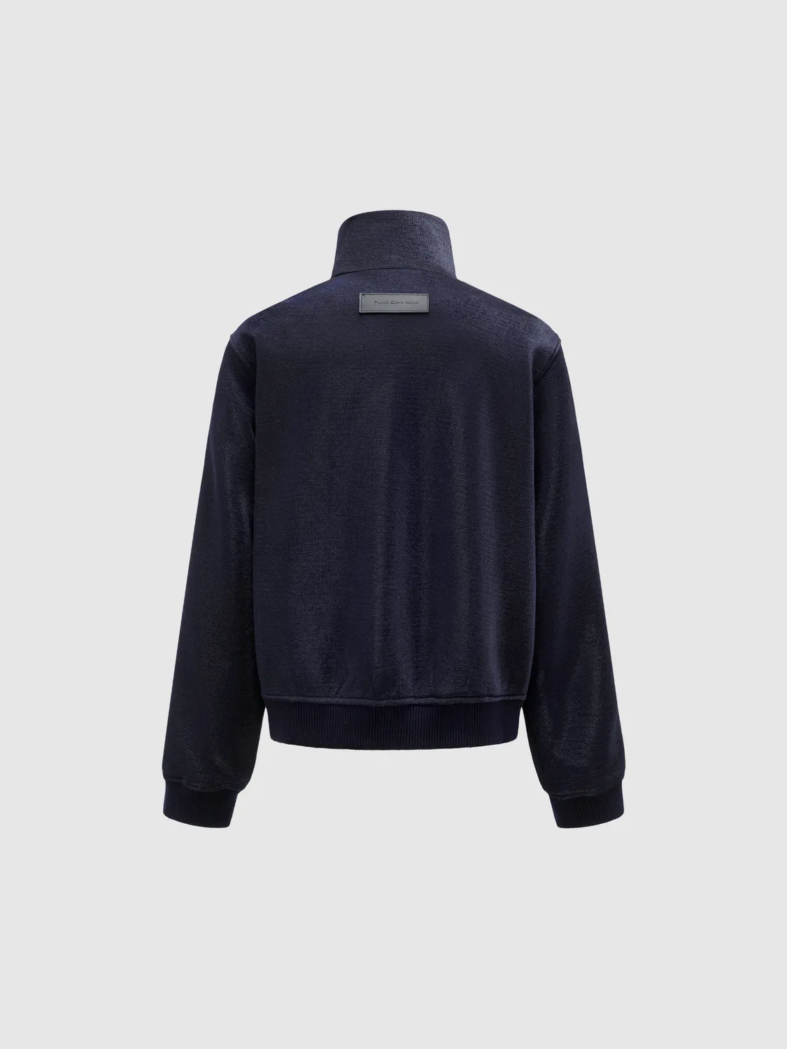 Feng Chen Wang Striped Panel lynlåstrøje navy S-L