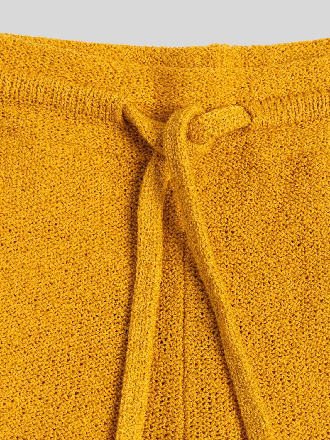 Laneus Strikbukser Saffran Cashmere Silke