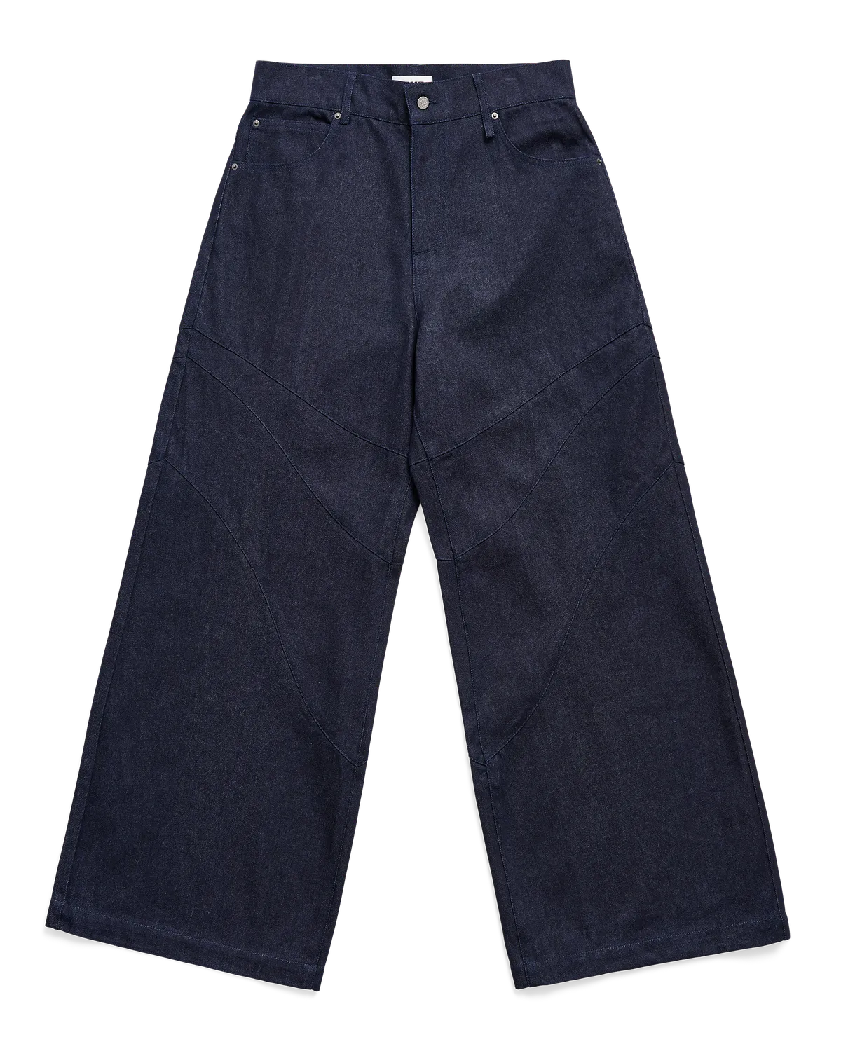 Alis Danie barrel jeans solid blue bomuld