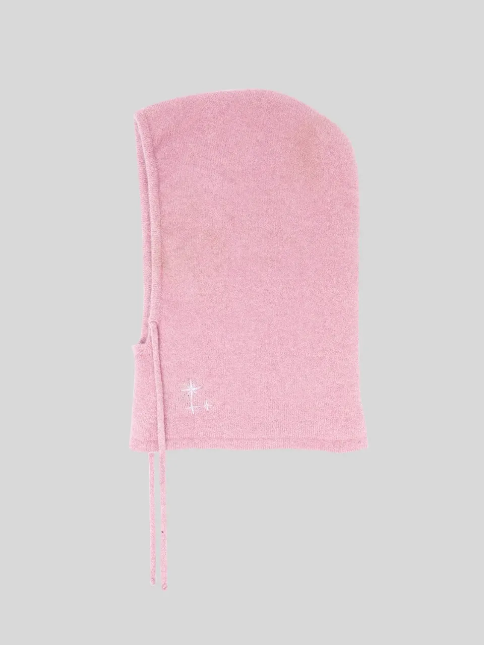 Laneus cashmere balaclava pink silke