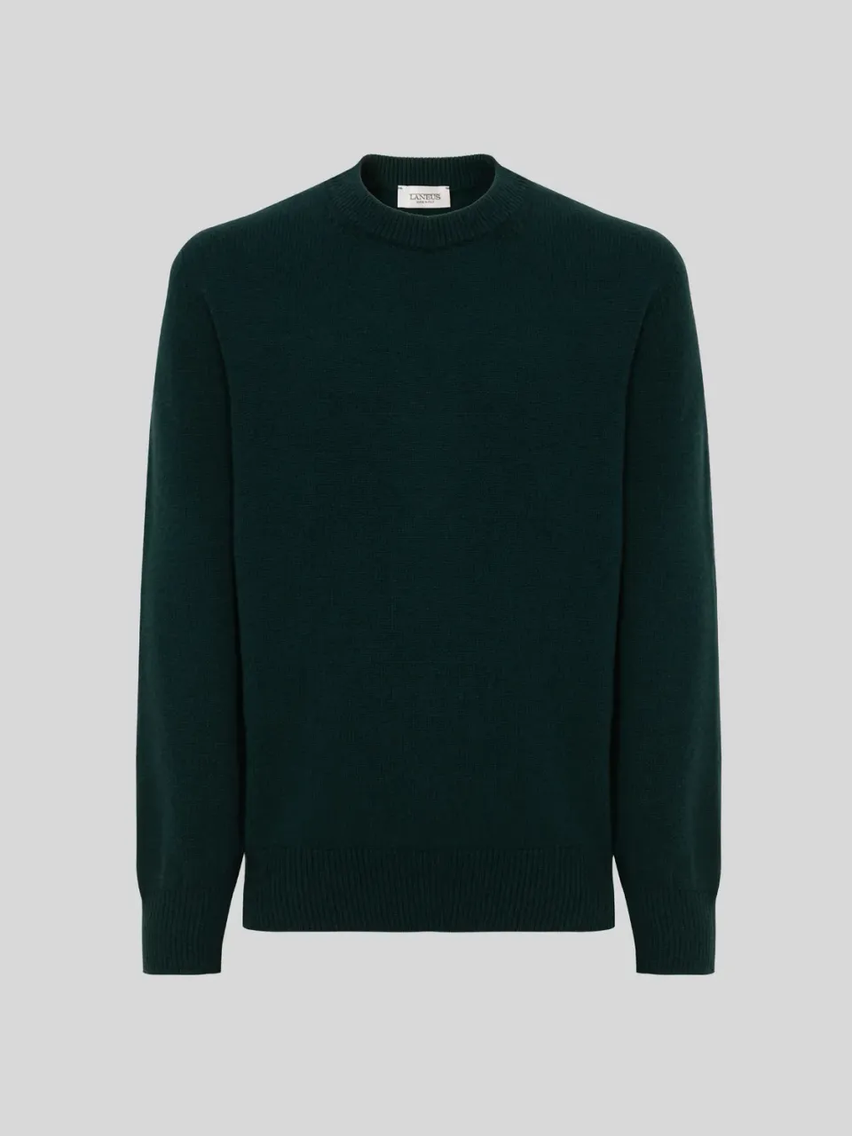 Laneus Wool and Cashmere Crewneck sweater grøn merino