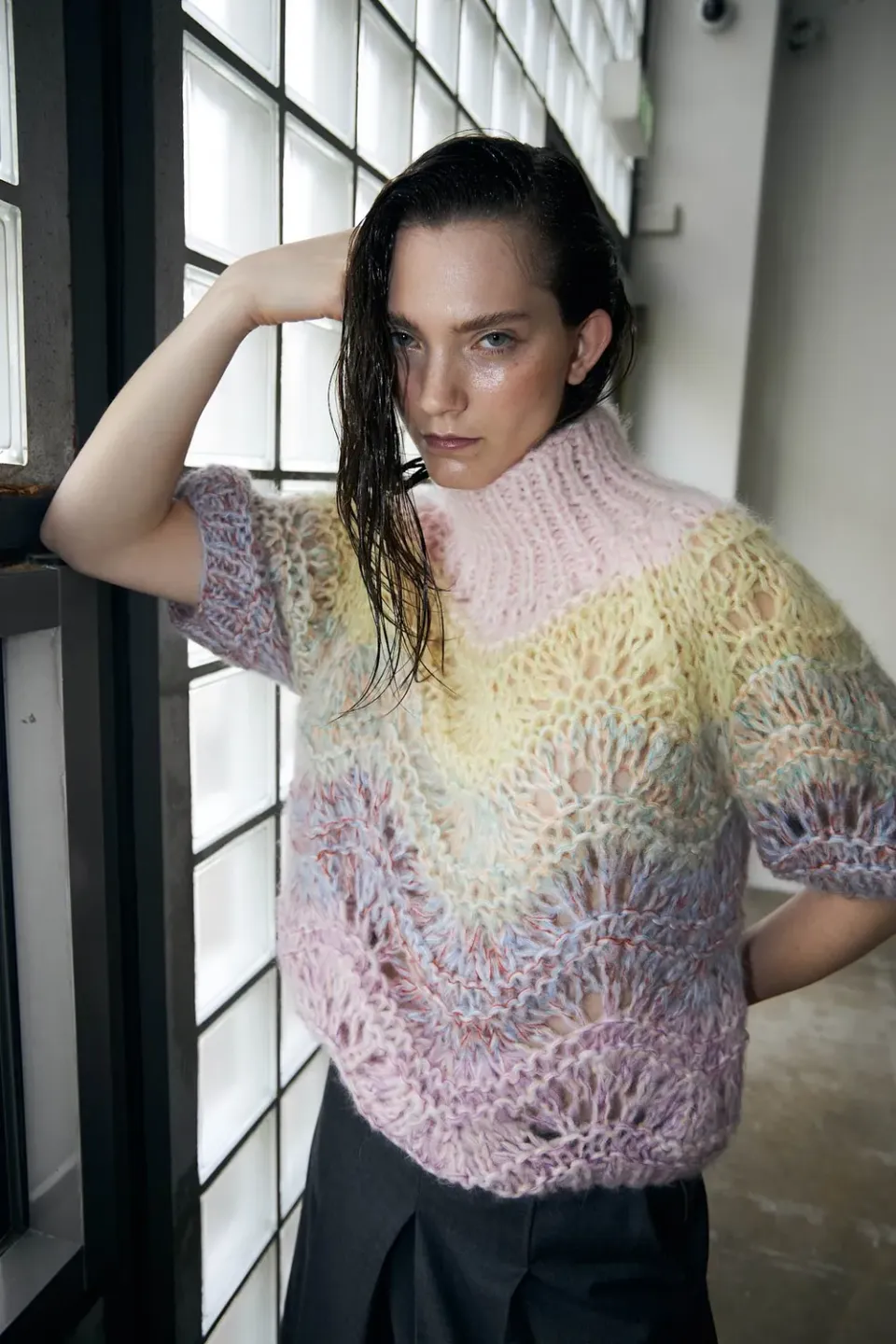 DAWNXDARE ESMA 820 strikbluse pastel mohair