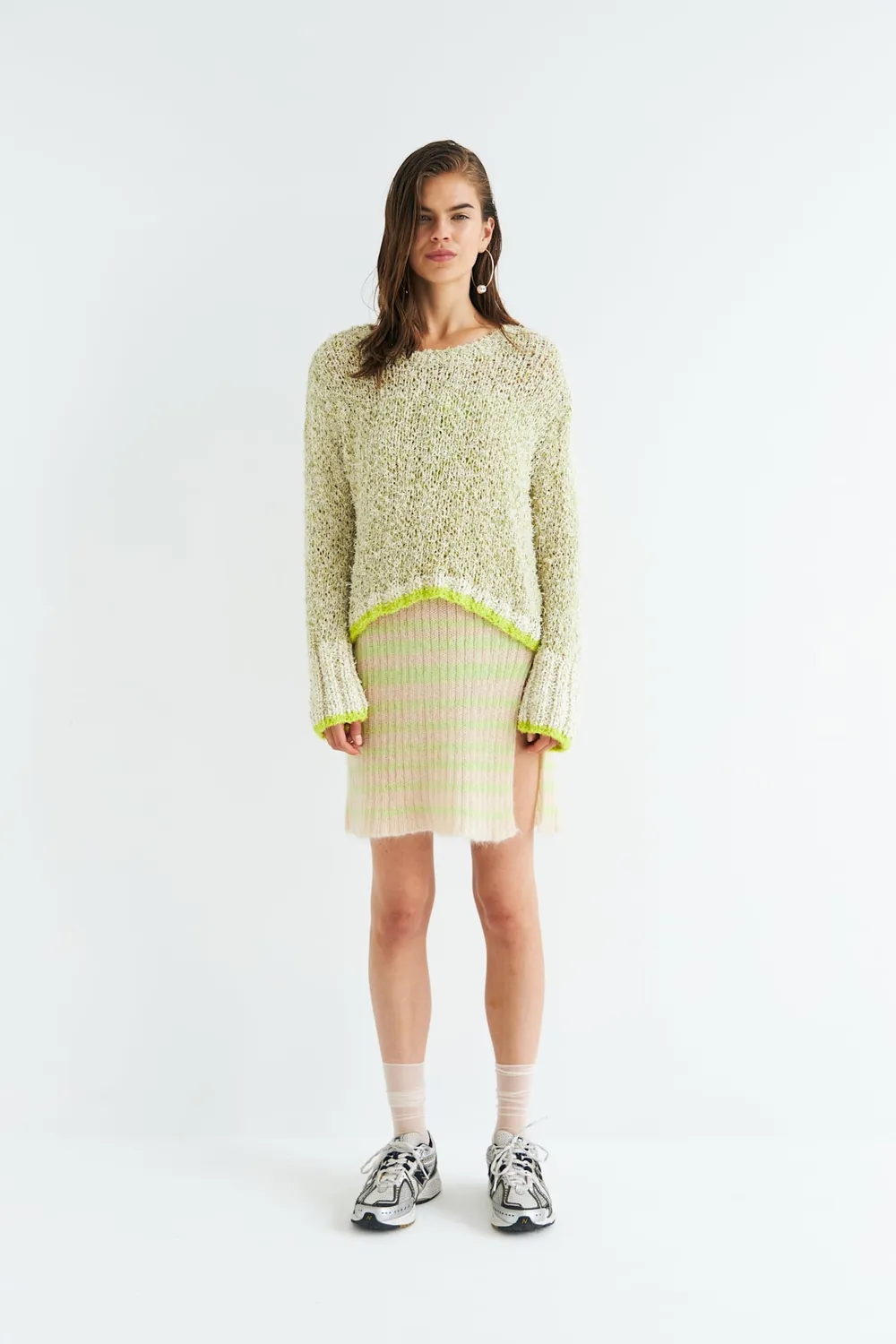 DAWNXDARE STARLETTE 118 Absinth mohair nederdel