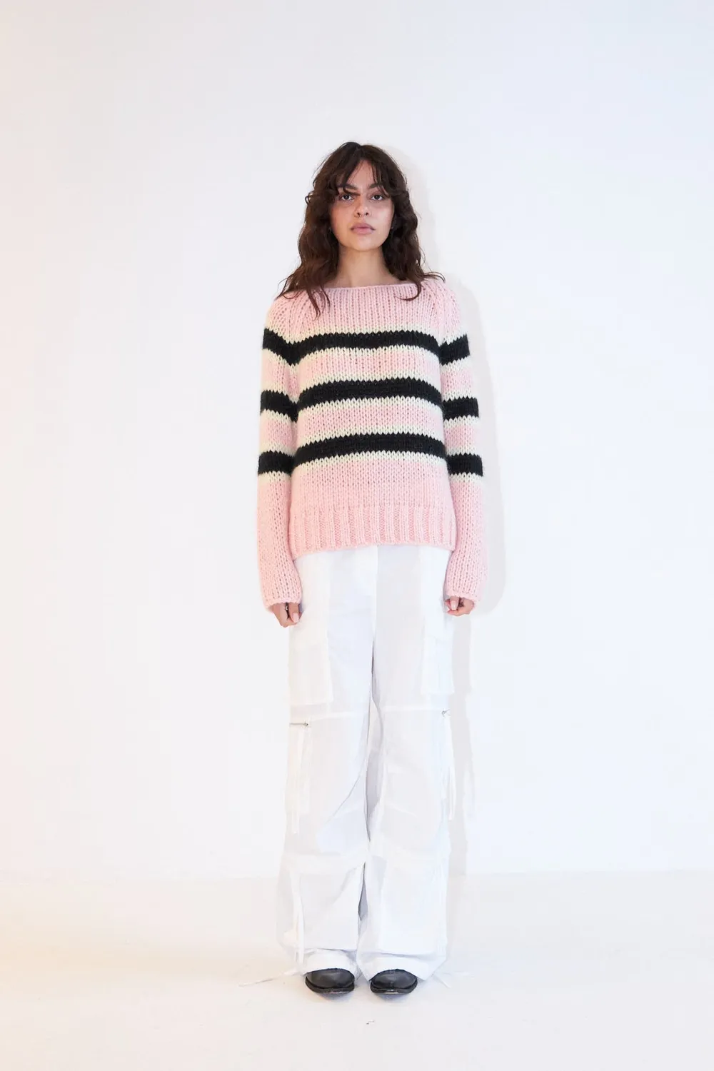 DAWNXDARE Epoke Sailor 203 striktrøje baby pink mohair